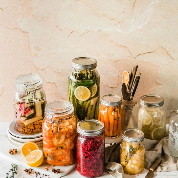 shallow focus photo of assorted jar lot